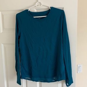 Athleta Teal Long Sleeve Shirt